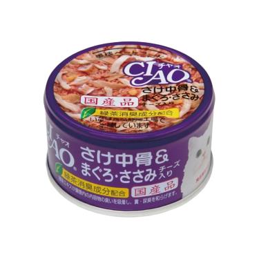 【CIAO】旨定罐55號 鮭中骨+鮪魚+雞肉+起司（85g）