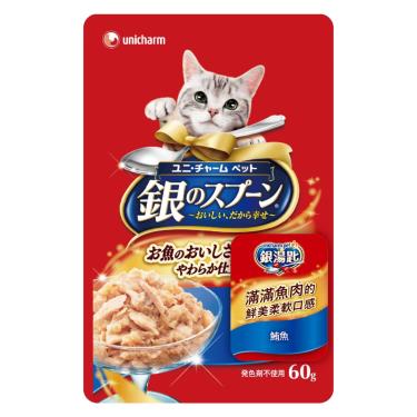 (惜福良品)【Unicharm Pet銀湯匙】餐包-鮪魚60g（效期日2024/10/01）