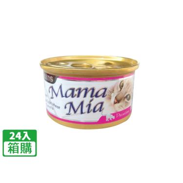 【Seeds 聖萊西】惜時  MAMAMIA貓餐罐-雞肉+鮪魚+蕃茄（85g*24入/箱購）