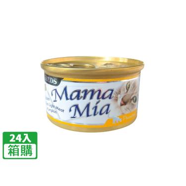 【Seeds 聖萊西】惜時  MAMAMIA貓餐罐-雞肉+鮪魚+南瓜（85g*24入/箱購）