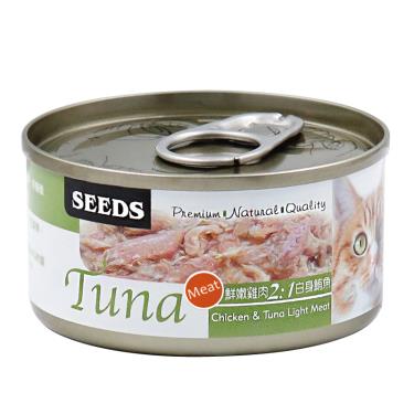 【Seeds 聖萊西】TUNA愛貓天然食（70g）雞肉+白身鮪魚
