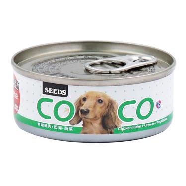 【Seeds 聖萊西】惜時  CoCo機能狗罐-鮮嫩雞肉+起司+蔬菜80g