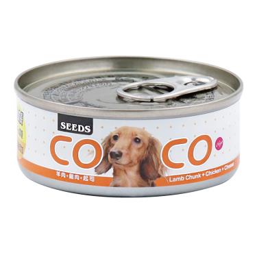 【Seeds 聖萊西】惜時  CoCo機能狗罐-羊肉+雞肉+起司80g（效期日2024/10/22）