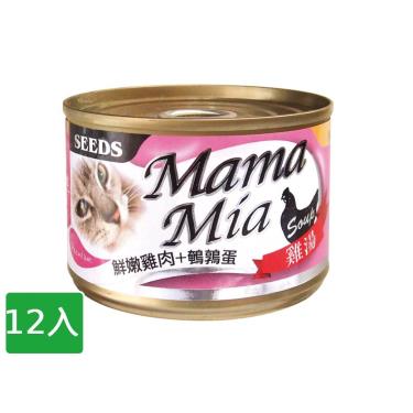 【Seeds 聖萊西】大MAMAMIA軟凍餐罐（170g*12入）雞肉+鵪鶉蛋