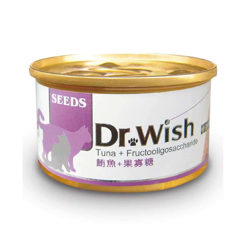 【Seeds 聖萊西】Dr.Wish愛貓調整配方營養食（85g*24入）鮪+果寡糖