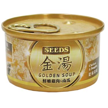 【Seeds 聖萊西】GOLDEN SOUP金湯愛貓湯罐-鮮嫩雞肉+南瓜 （80g）