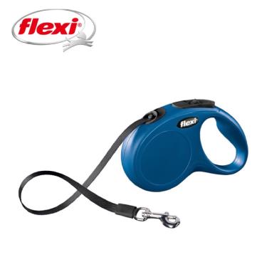 Flexi飛萊希進化帶狀伸縮牽繩-藍M