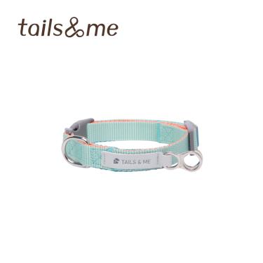 【尾巴與我】經典尼龍帶基本款項圈-橘薄L