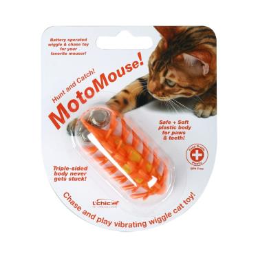 Lchic震動異形毛毛鼠-橘色