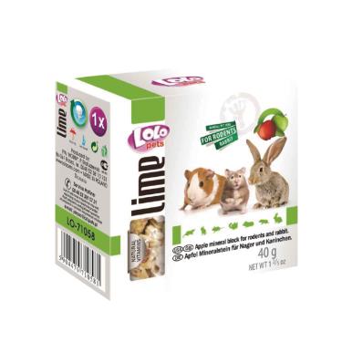 【LoLo】小動物礦物質磨牙石-蘋果40g
