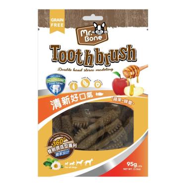 【Mr.Bone】多效潔牙骨(S)-蘋果+蜂蜜(95g袋裝)