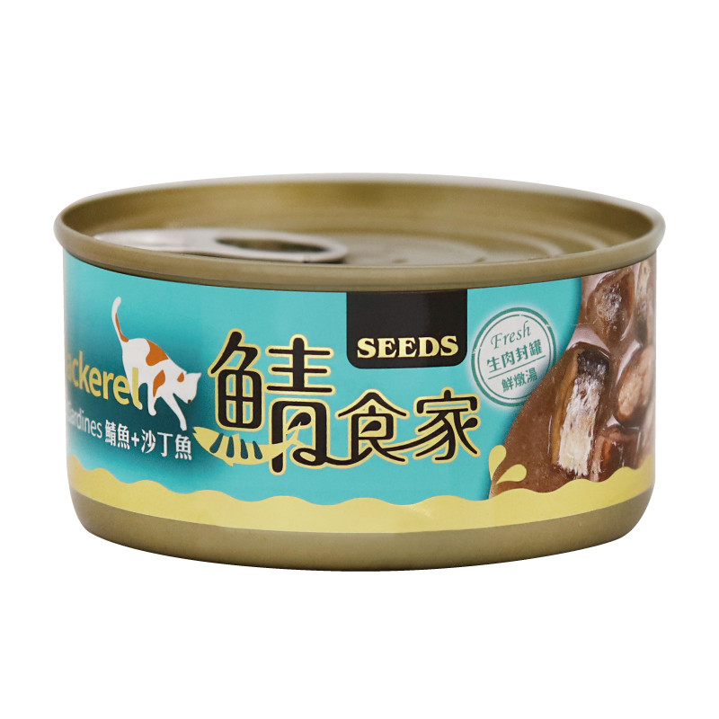 【Seeds 聖萊西】鯖食家燉湯貓罐-鯖魚+沙丁魚（170g*24罐/箱）（效期日2024/11/19）