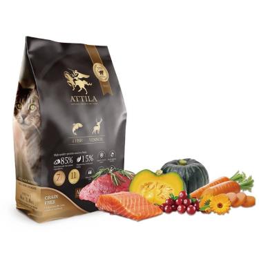 【ATTILA 阿提拉】健康無穀貓糧(4種魚+鹿肉) 10lb/4.5kg 
