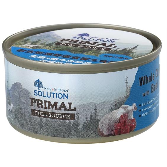 【耐吉斯】源野獵食客主食罐-全雞+嫩牛肉絲派佐綠貽貝85g（犬用）