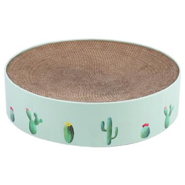 【喵仙兒】圓形貓抓窩（小）綠仙人掌