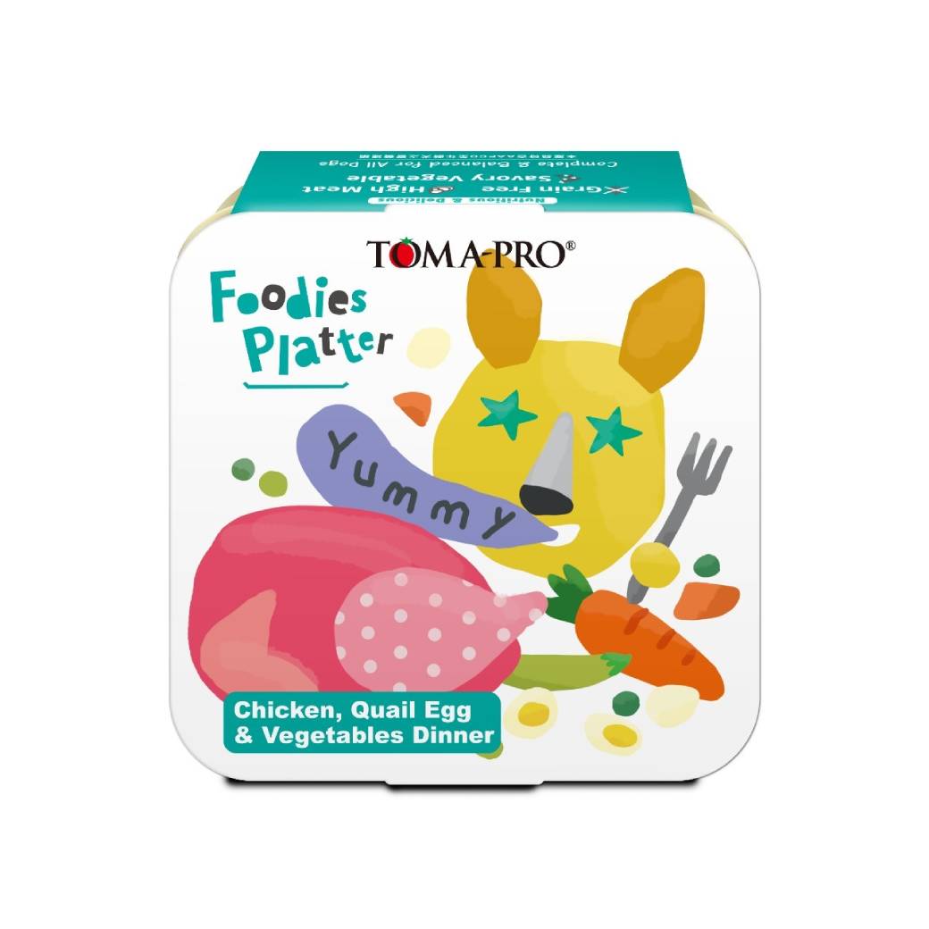 【TOMA-PRO優格】吃貨拼盤犬用主食餐盒#1-經典烤嫩雞+蛋（100g*24/箱）（效期日2024/12/08）