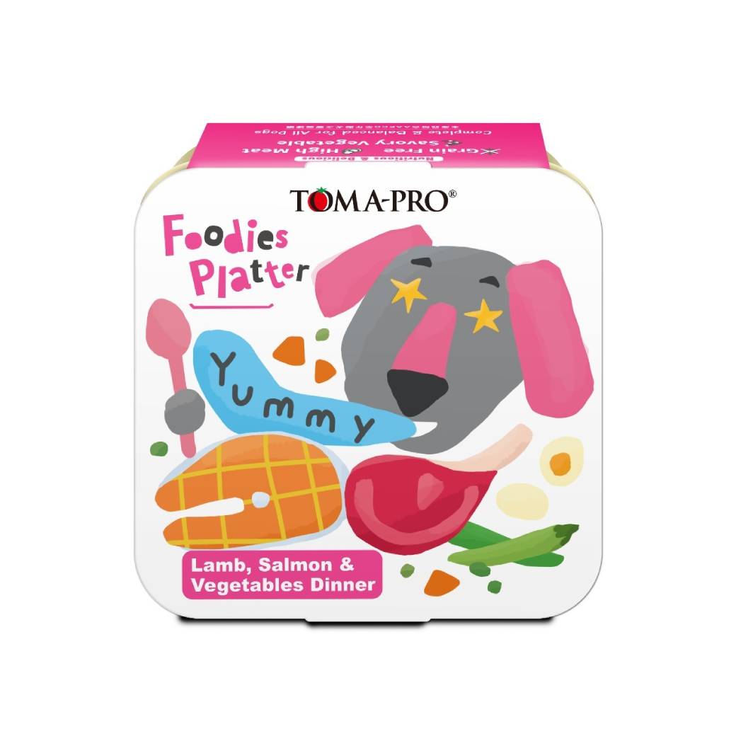 【TOMA-PRO優格】吃貨拼盤犬用主食餐盒#3-海陸羊肉鮭魚鮮蔬（100g*24/箱）（效期日2024/10/05）