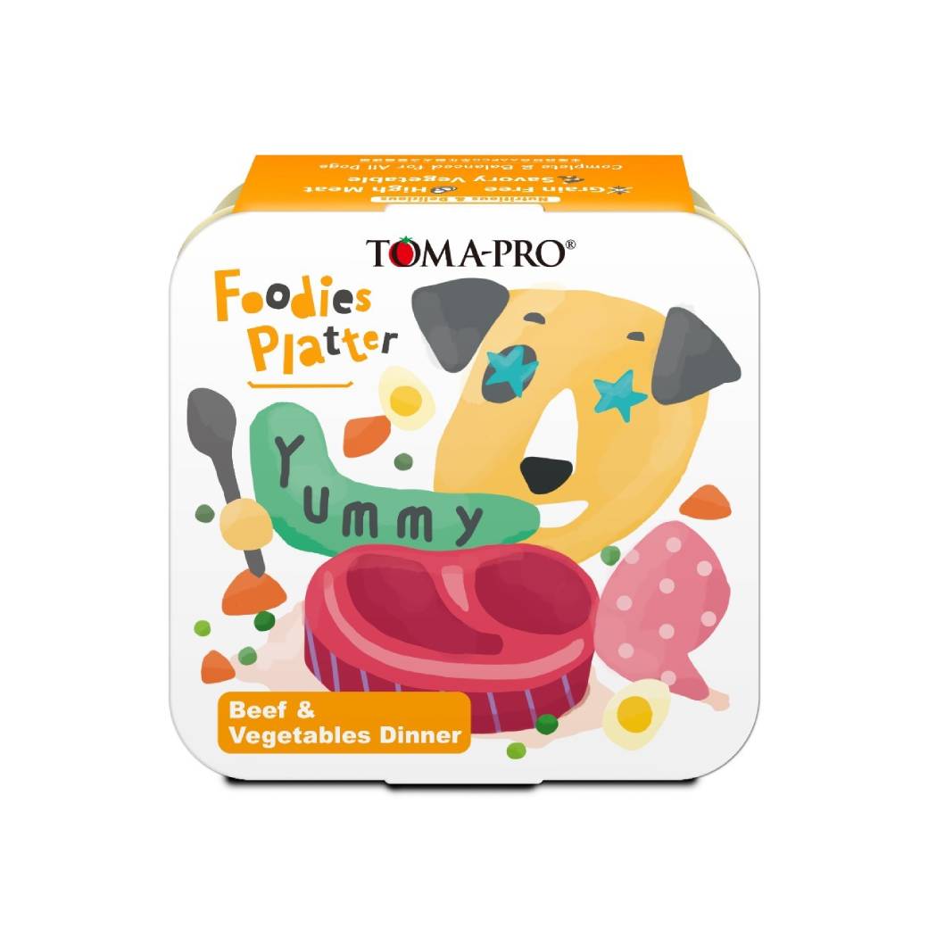 (惜福良品)【TOMA-PRO優格】吃貨拼盤犬用主食餐盒#4-嫩汁牛排佐野菜（100g*24/箱）（效期日2024/10/05）