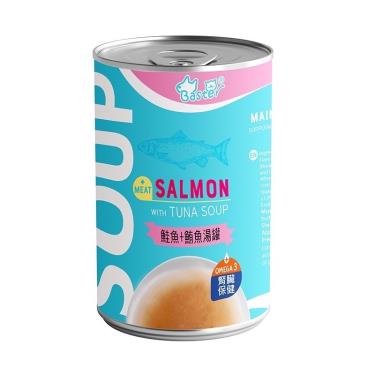 【巴絲特】貓咪鮭魚+鮪魚肉湯罐（140ｇ）