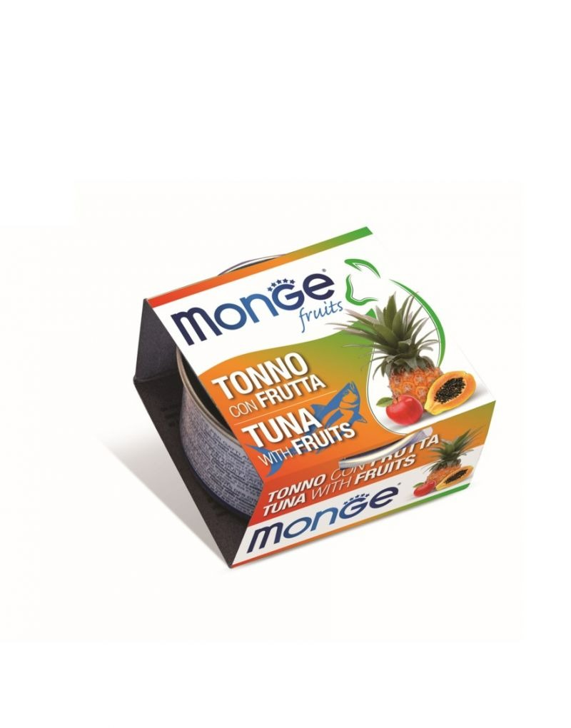 【Monge 瑪恩吉】優鮮蔬果養生湯貓罐鮪魚+水果80g