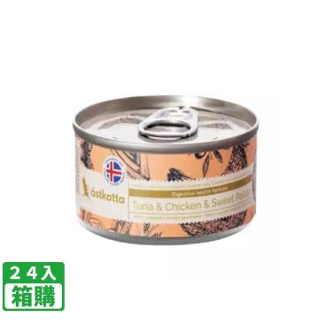 【冰島】經典貓罐鮪魚嫩雞蕃薯（80g*24/箱）