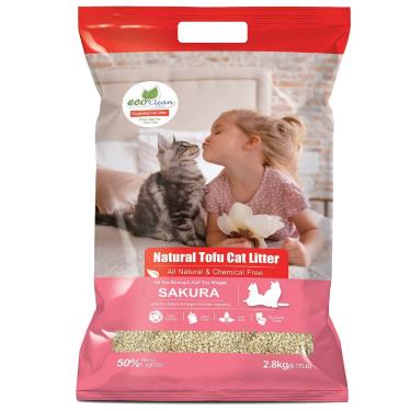 【ECO 艾可】天然草本輕質型豆腐貓砂(2.8kg/6.17lbs) - 櫻花-單包