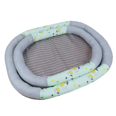 【寵物夢工廠】橢圓透氣窩-L號（灰色萌牛）