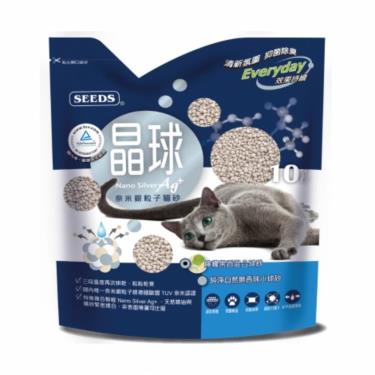 【Seeds 聖萊西】聖萊西奈米銀粒子貓砂-檸檬果香混和球砂10L