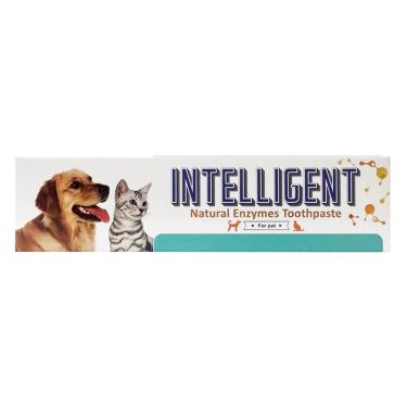 【Intelligent因特力淨】犬貓專用酵素牙膏（80g）,口腔清潔免用水