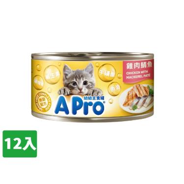 【愛卜Apro】幼幼主食罐-雞肉鯖魚口味（85g*12/入）