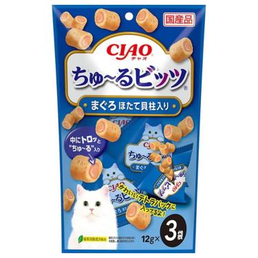 CIAO啾嚕迷你捲心塊(鮪魚+干貝12g*3