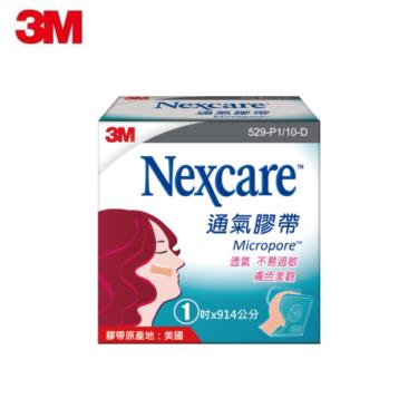 【3M】Nexcare 通氣膠帶1吋 膚色（1卷+1切台裝） 單入
