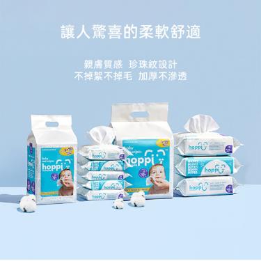 【Hoppi】純水濕巾80片裝 3包X4組（廠商直送）