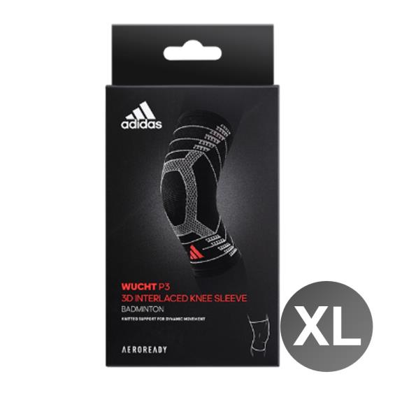 【adidas愛迪達】WUCHTP3／高機能3D立體針織／運動護膝（XL）
