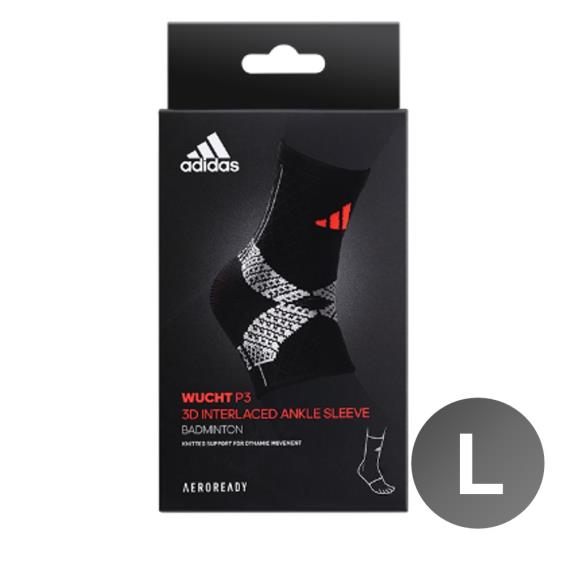 【adidas愛迪達】WUCHTP3／高機能3D立體針織／運動護踝（L）