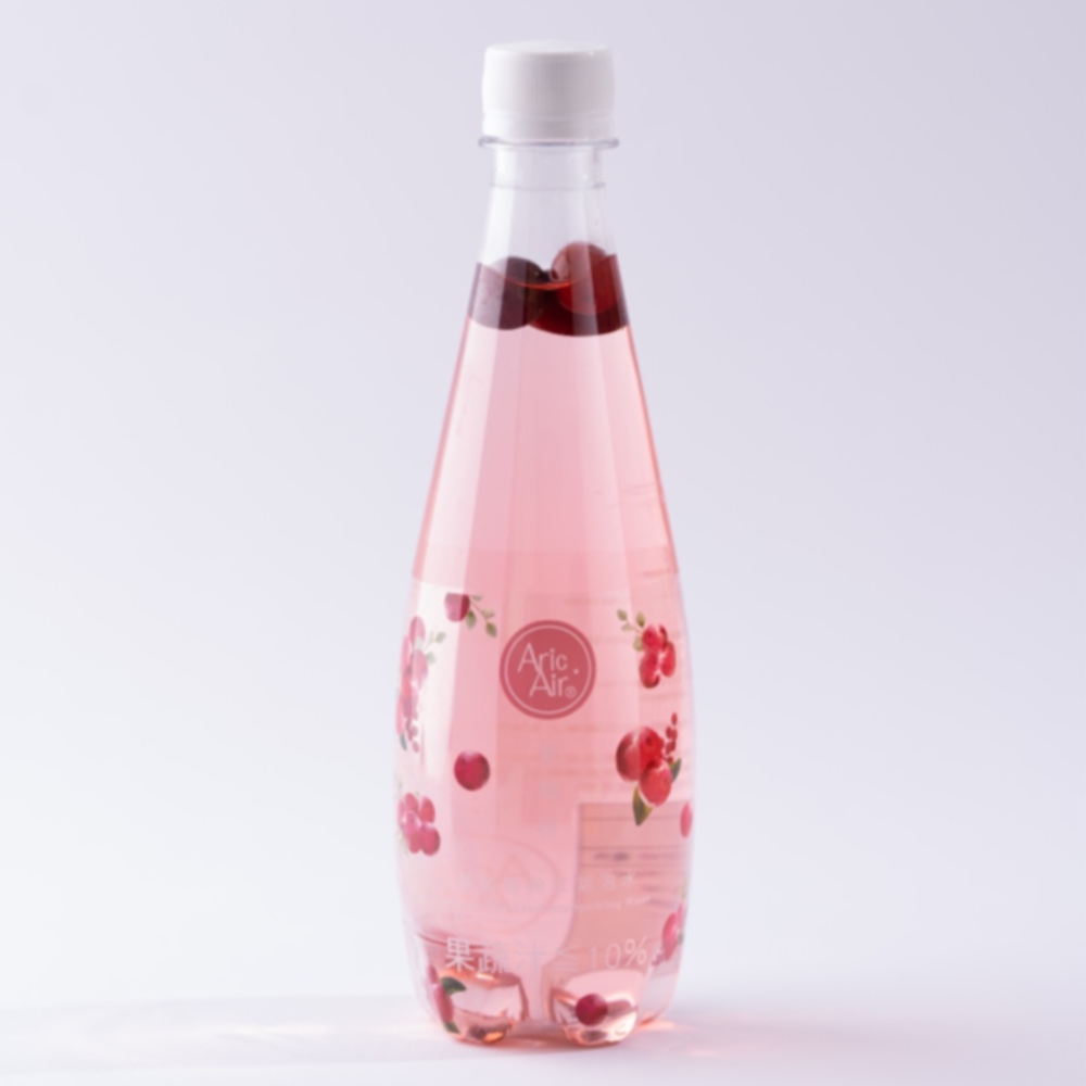 (箱購)【愛瑞雅】蔓越莓粉紅氣泡水（475ml x24瓶）廠商直送
