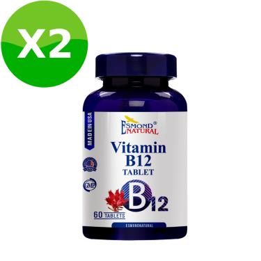 【愛司盟】維生素B12錠狀食品（60粒/瓶）X2