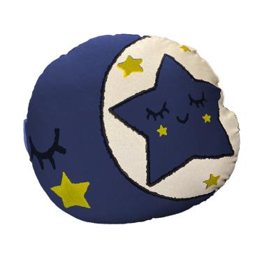 【DPillow】星星月亮抱枕（寶藍色）廠商直送