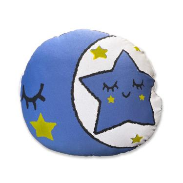 【DPillow】星星月亮抱枕（天空藍色）廠商直送