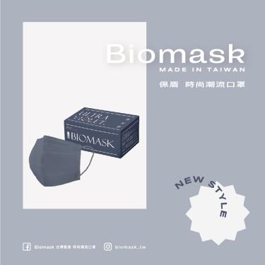 【BioMask保盾】莫蘭迪系列／醫用口罩成人／電光紫（20入／盒）