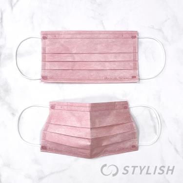 【STYLISH 史戴利】時尚優雅美膚0起毛／成人醫療口罩 嫩粉（30入/盒）