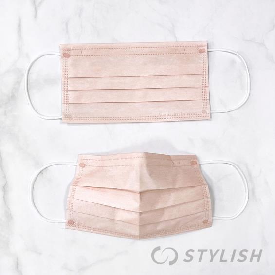 【STYLISH 史戴利】時尚優雅美膚0起毛／成人醫療口罩 裸膚（30入/盒）