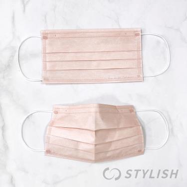 【STYLISH 史戴利】時尚優雅美膚0起毛／成人醫療口罩 裸膚（30入/盒）