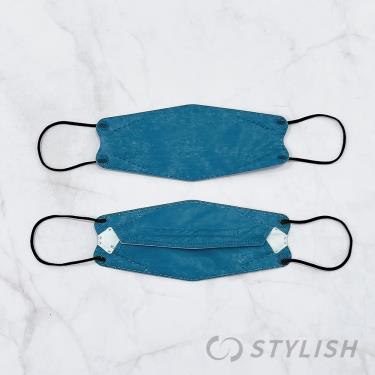 【STYLISH 史戴利】4D立體醫療口罩／成人 商務藍（10片/盒）