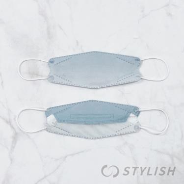【STYLISH 史戴利】4D立體醫療口罩／成人 漸層灰（10片/盒）