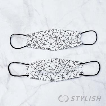 【STYLISH 史戴利】4D立體醫療口罩／成人 網狀幾何（10片/盒）