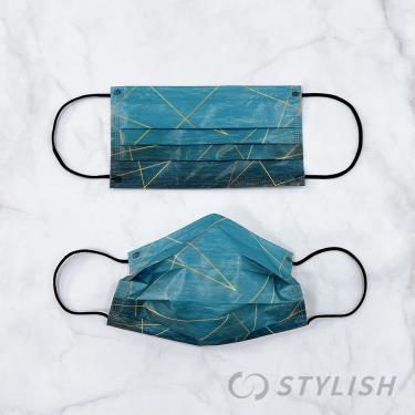 【STYLISH 史戴利】奢華金鑽藍成人醫療口罩（30入/盒）