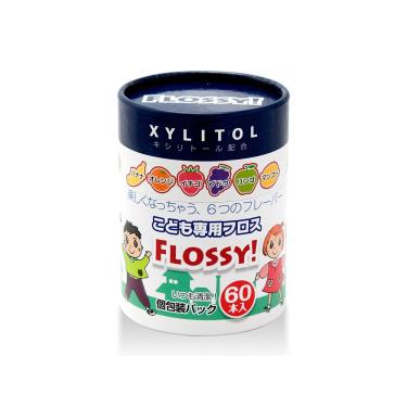 【日本UFC】FLOSSY木醣醇兒童安全牙線棒（60入）