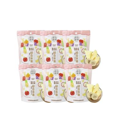 【泉發蜂蜜】冷凍真空乾燥綜合（鳳梨香蕉蘋果）六入 廠商直送