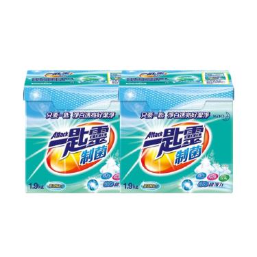 【一匙靈】制菌超濃縮洗衣粉（1.9kg/2盒組）